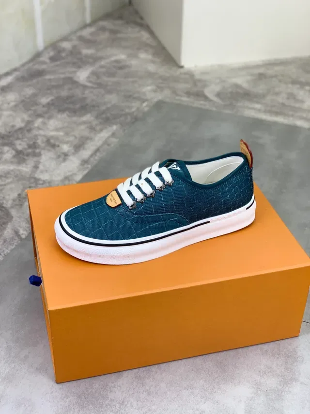 Louis Vuitton Quilted Teal Lifestyle Sneaker 4