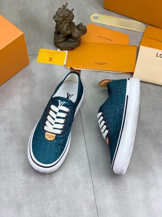 Louis Vuitton Quilted Teal Lifestyle Sneaker 5