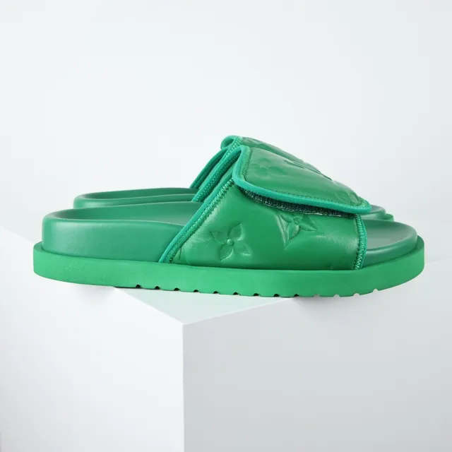 Louis Vuitton Run Away Green Monogram Slipper 3
