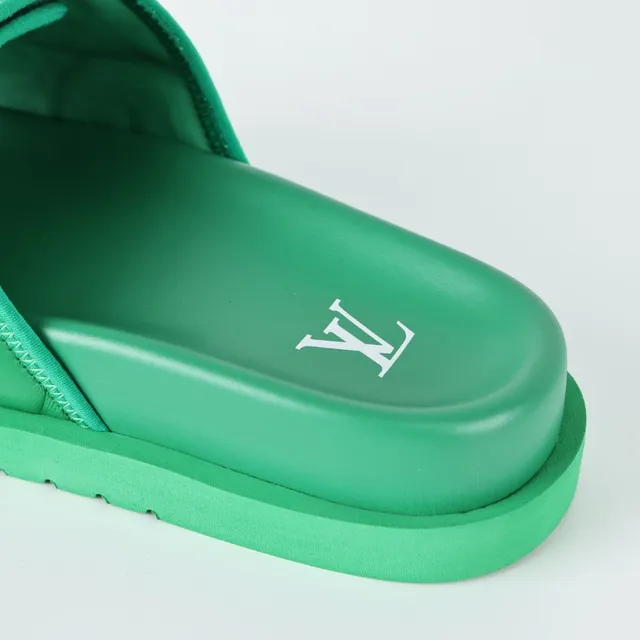 Louis Vuitton Run Away Green Monogram Slipper 4
