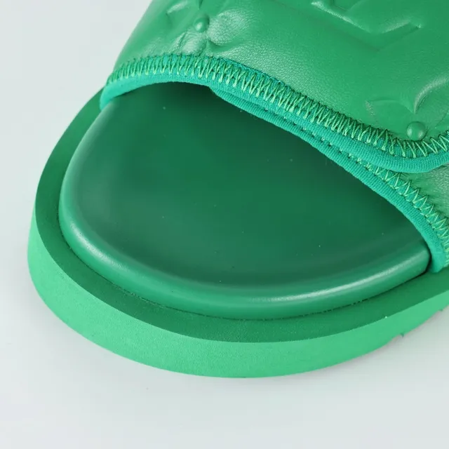 Louis Vuitton Run Away Green Monogram Slipper 5