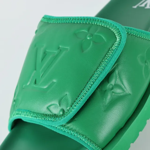 Louis Vuitton Run Away Green Monogram Slipper 6