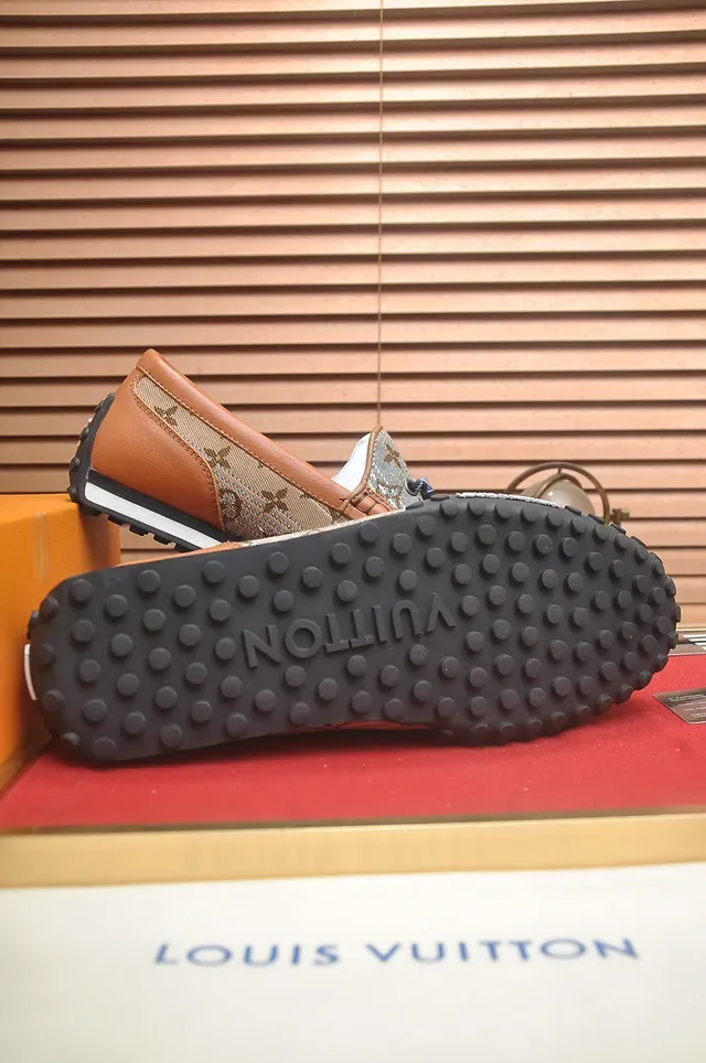 Louis Vuitton Run Away Monogram Canvas Tan Loafers 2