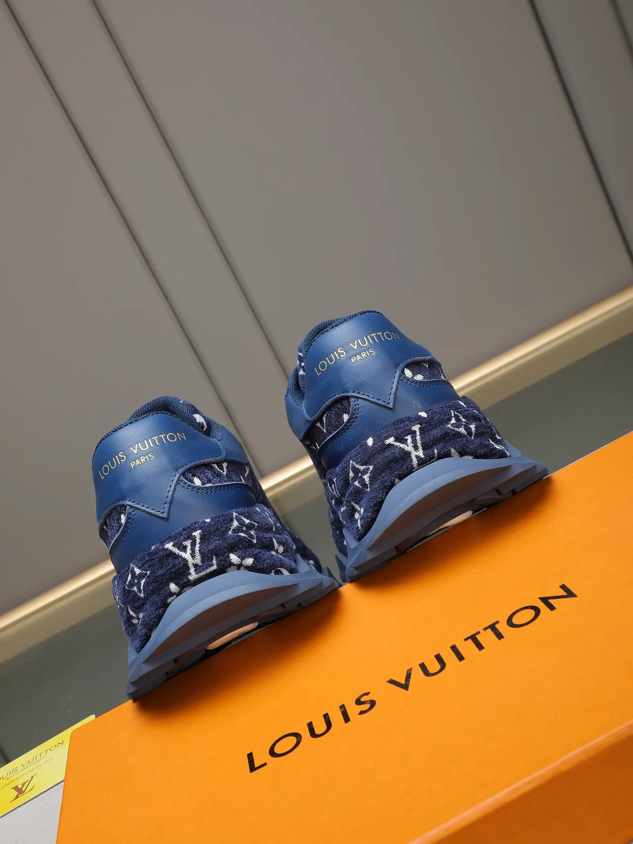 Louis Vuitton Run Away Navy Monogram Chunky Sneakers 3