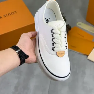 Louis Vuitton Run Away White Canvas Lifestyle Sneakers