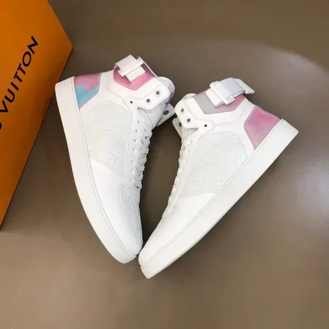 Louis Vuitton Run Away White Multicolor High-Top Embossed Monogram Lifestyle Sneakers 7
