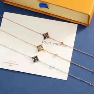Louis Vuitton Star Charm Gold Silver Chain-Link Bracelet