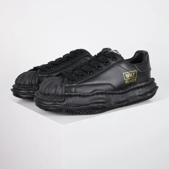 MMY Blakey Black Leather Lifestyle Sneaker 2