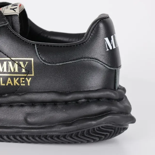 MMY Blakey Black Leather Lifestyle Sneaker 4