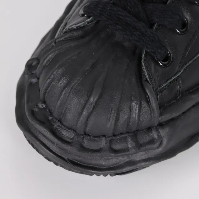 MMY Blakey Black Leather Lifestyle Sneaker 5