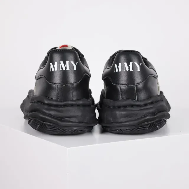 MMY Blakey Black Leather Lifestyle Sneaker 8