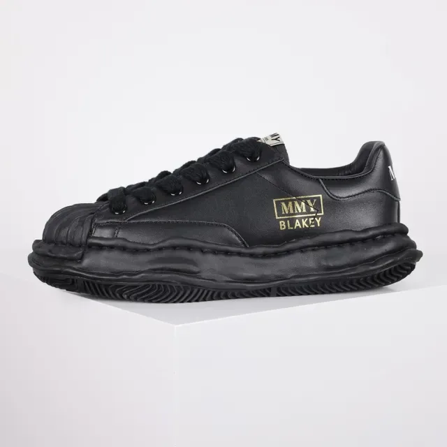 MMY Blakey Black Leather Lifestyle Sneaker 9