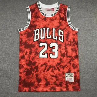 Mitchell & Ness Hardwood Classics Tie-Dye Red Bulls #23 Jersey