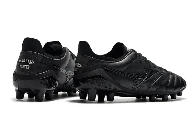 Mizuno Morelia Neo White Black Red Firm-Ground Soccer Shoes 11