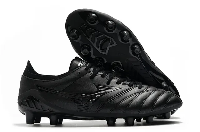 Mizuno Morelia Neo White Black Red Firm-Ground Soccer Shoes 12