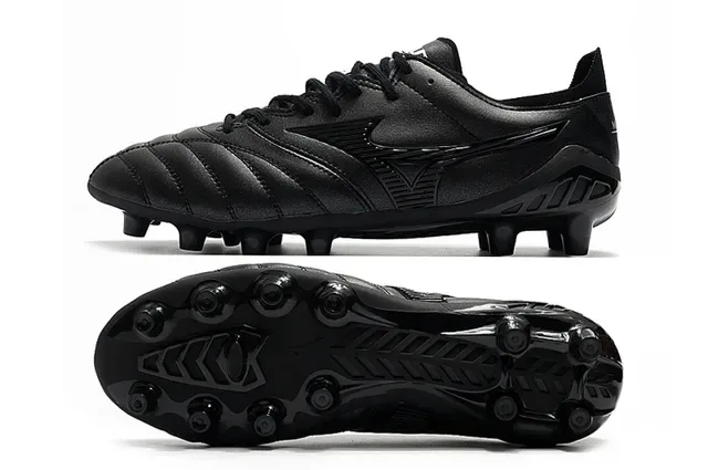 Mizuno Morelia Neo White Black Red Firm-Ground Soccer Shoes 13