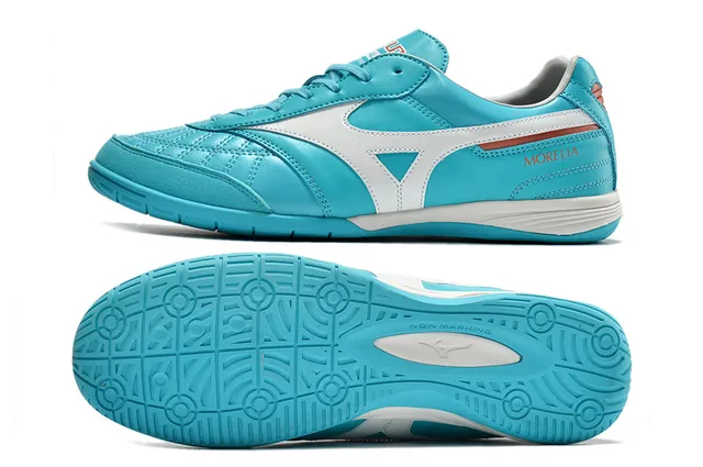 Mizuno Morelia Turquoise White Chaussures de football indoor 13