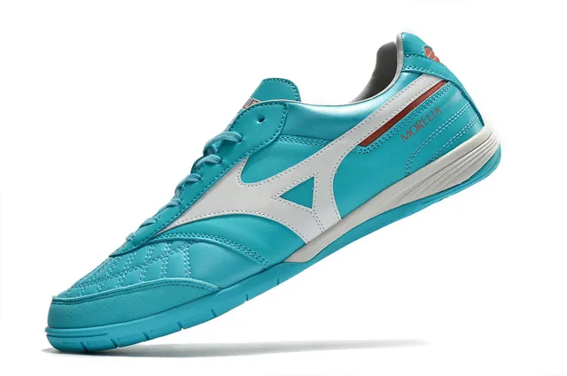 Mizuno Morelia Turquoise White Chaussures de football indoor 15