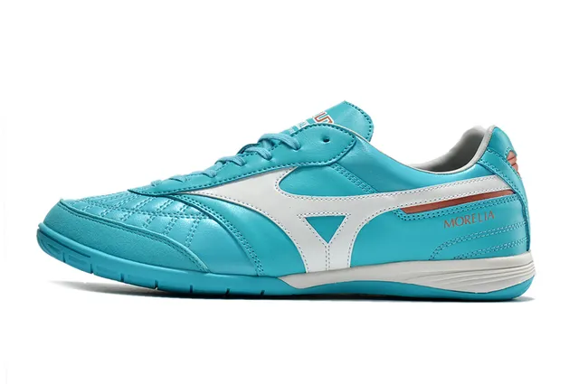 Mizuno Morelia Turquoise White Chaussures de football indoor 16