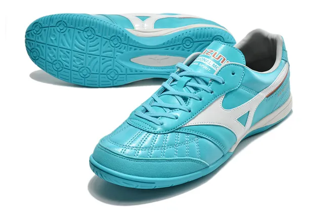Mizuno Morelia Turquoise White Chaussures de football indoor 17
