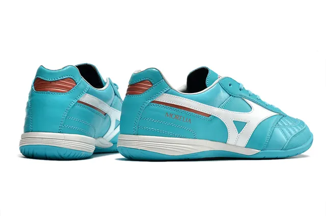 Mizuno Morelia Turquoise White Chaussures de football indoor 18