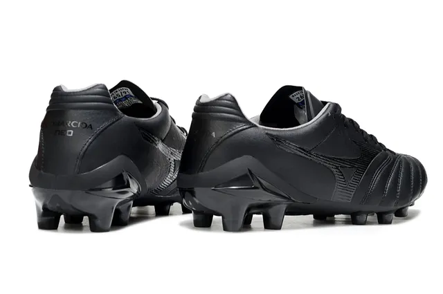 Mizuno Vermelho Branco Metálico Couro Sintético Acolchoado Vamp Solo Firme Sapatos de Futebol 23