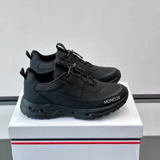 Moncler Grenoble Black White Technical Mesh And Synthetic Upper Chunky Ventilated Rubber Sole Lifestyle Sneakers