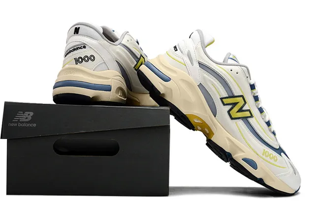 New Balance 1000 Beige Blue semelle intermédiaire stratifiée Synthetic/mesh Upper Chunky Sneakers 6
