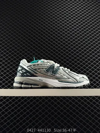 New Balance 1500 Chaussures de course blanches grises turquoise 2