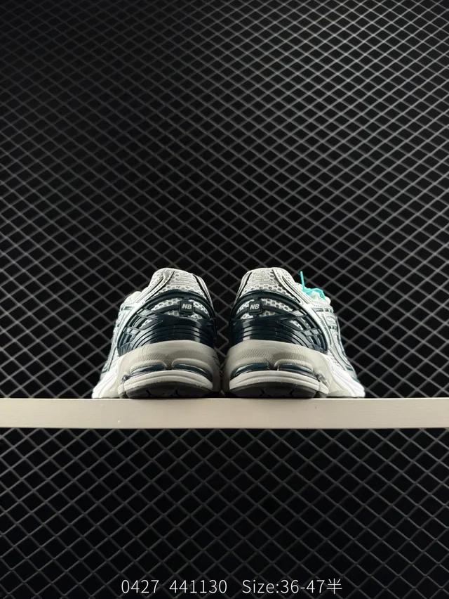 New Balance 1500 Chaussures de course blanches grises turquoise 4