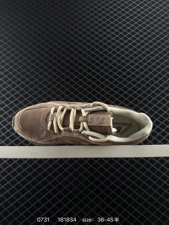 New Balance 204 Series Marrom Bege Couro Suede Superior Sol Multicamadas Tênis Chunky 4