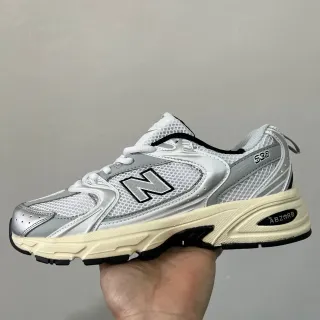 New Balance 530 فضي أبيض كريمي حذاء أسلوب حياة