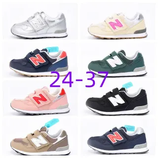New Balance 574 فضي معدني Velcro حزام أحذية أسلوب حياة