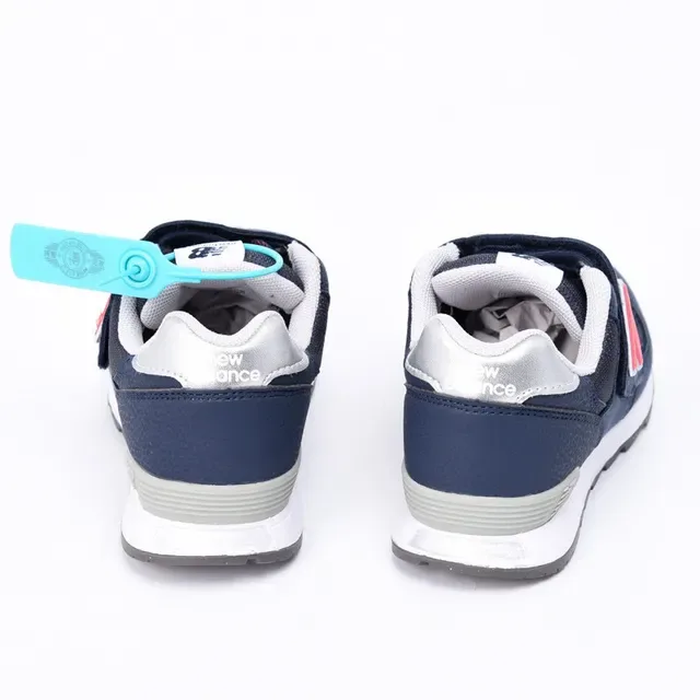 New Balance 574 Argent Métallique Velcro Sangle Chaussures Lifestyle 10