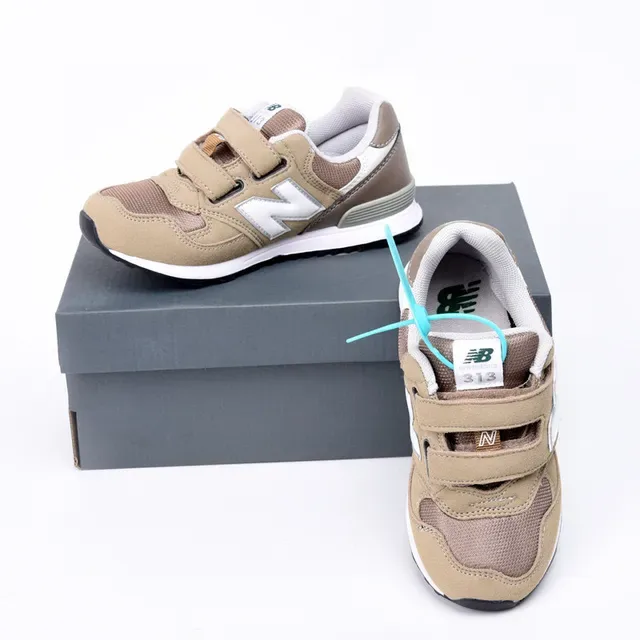 New Balance 574 Argent Métallique Velcro Sangle Chaussures Lifestyle 13