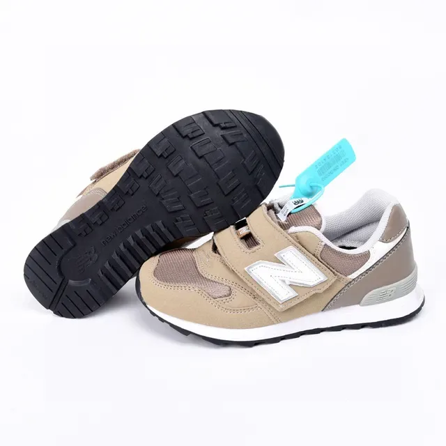 New Balance 574 Argent Métallique Velcro Sangle Chaussures Lifestyle 17