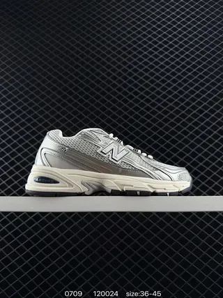 New Balance 740 baskets lifestyle gris clair en maille et synthétique 2