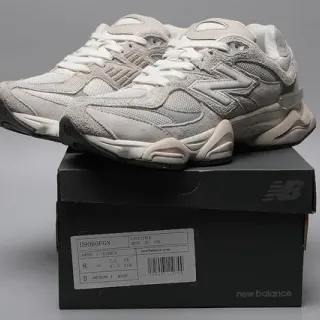 New Balance 9060 Beige and White Lifestyle Sneakers