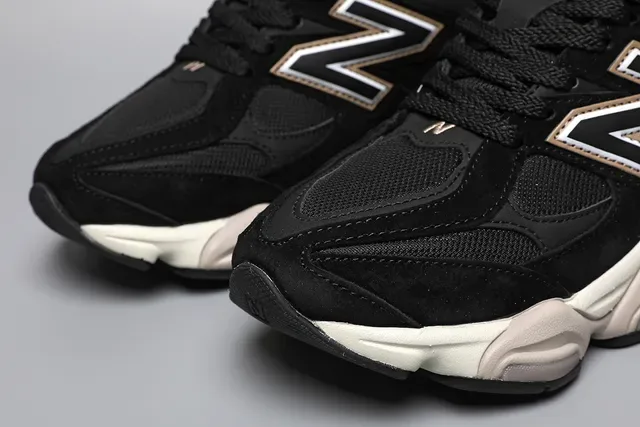 New Balance 9060 Black and Cream Lifestyle Sneakers 4