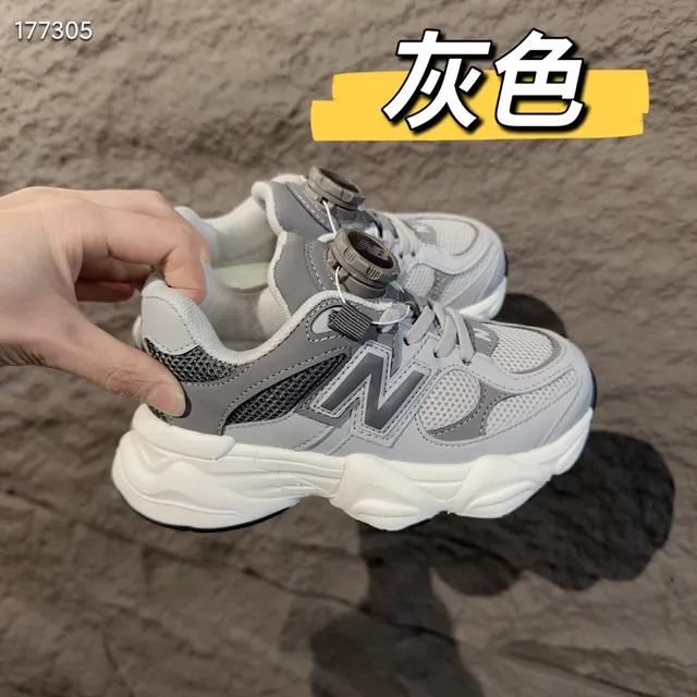 New Balance 9060 أسود رمادي كعب BOA إغلاق بالدوارة حذاء رياضي سميك 5