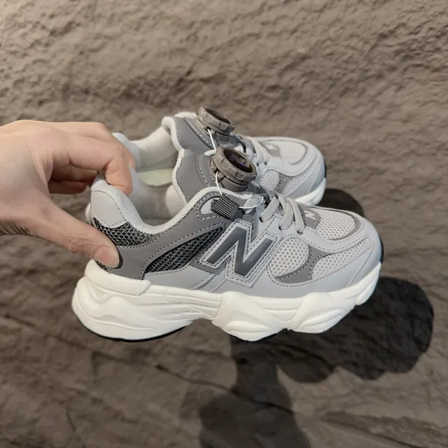 New Balance 9060 أسود رمادي كعب BOA إغلاق بالدوارة حذاء رياضي سميك 9