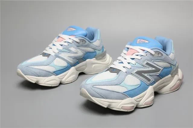 New Balance 9060 حذاء أسلوب الحياة أزرق وردي 5