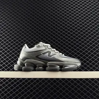 New Balance 9060 Gray Black Chunky Sneakers