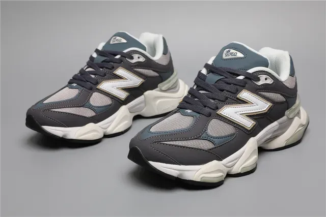 New Balance 9060 Gray Teal White حذاء أسلوب حياة 5