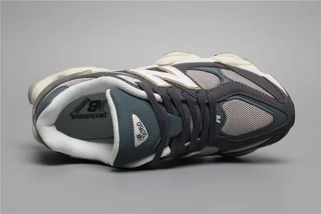 New Balance 9060 Gray Teal White حذاء أسلوب حياة 7