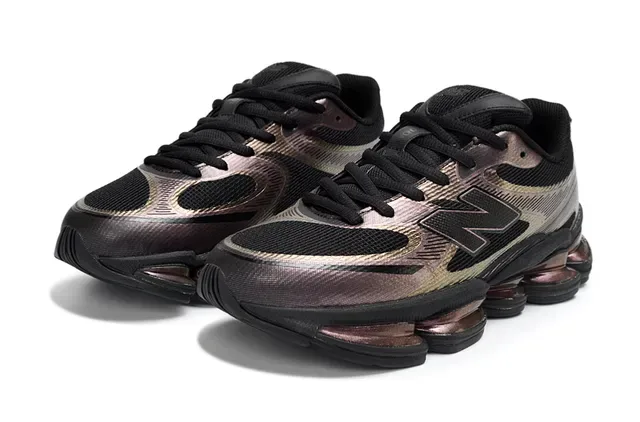 New Balance 9060 Tênis Lifestyle Iridescente Roxo Preto 3