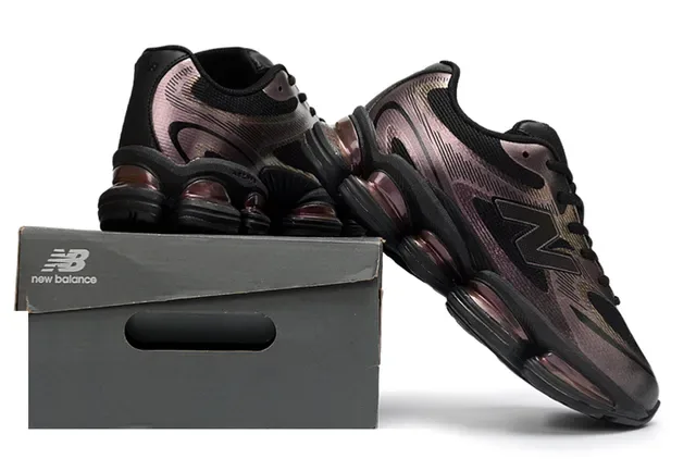 New Balance 9060 Tênis Lifestyle Iridescente Roxo Preto 6