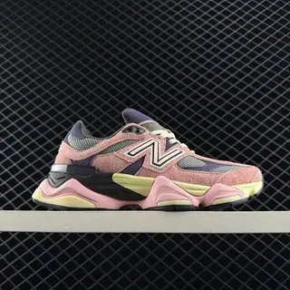 New Balance 9060 Pink Purple Lime Chunky Sneakers