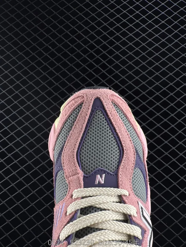 New Balance 9060 Sneakers Chunky Rose Violet Lime 2