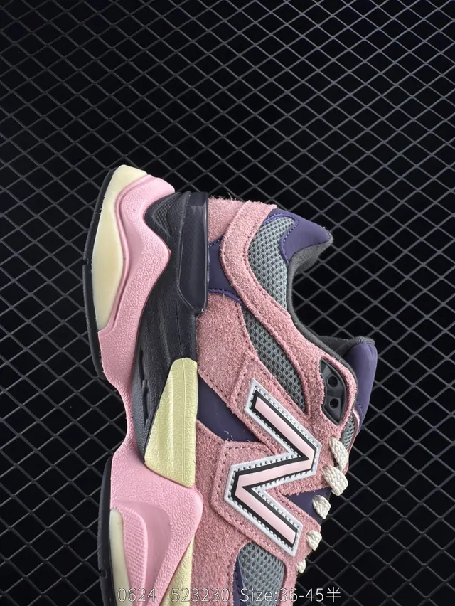 New Balance 9060 Sneakers Chunky Rose Violet Lime 4